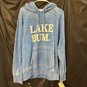 Blue lake bum hoodie